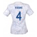 Frankrike Raphael Varane #4 Bortedrakt Dame VM 2022 Korte ermer
